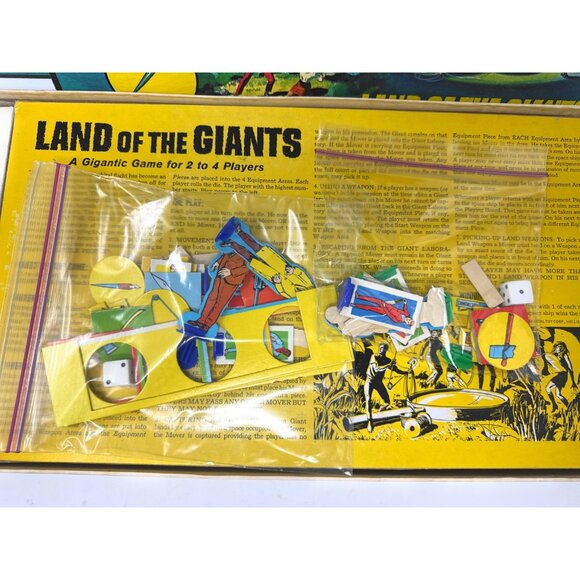 Land of the Giants Board Game by Ideal 1968 Near Complete ABC Television Series - Picture 2 of 3